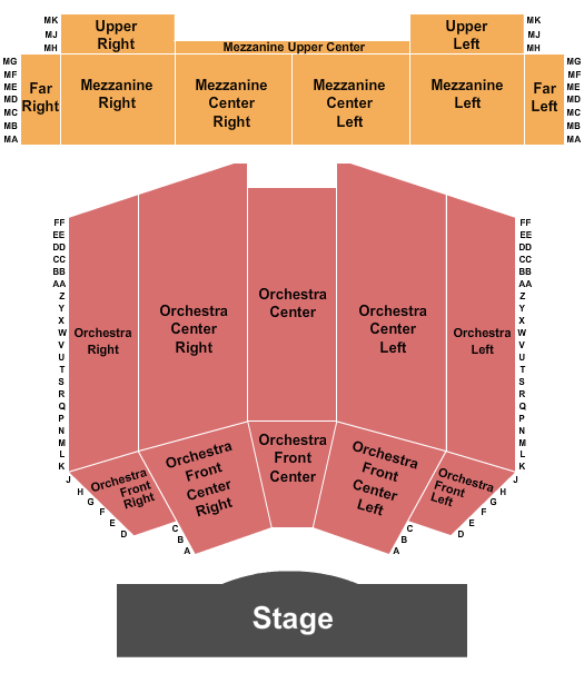 Crystal Grand Music Theatre Celtic Thunder Seating Chart